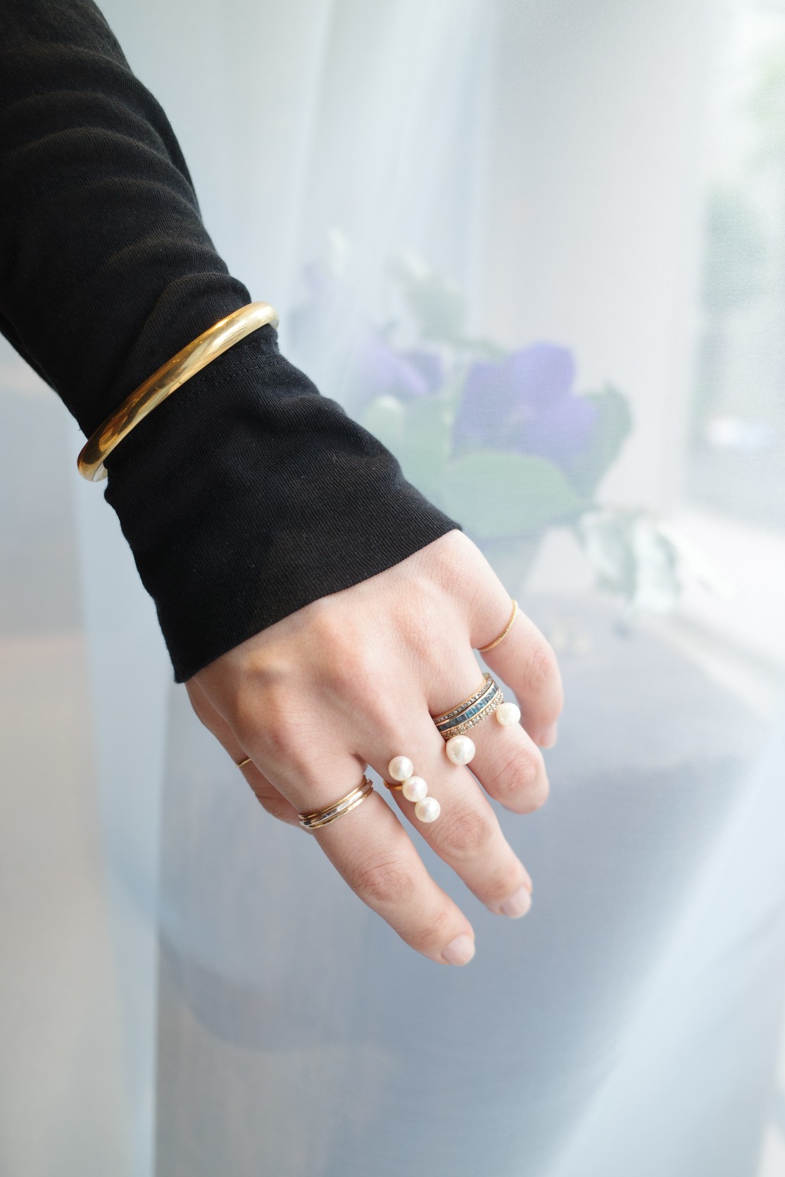 Artida Oud ダブレットオパール アコヤパール フィンガーリング